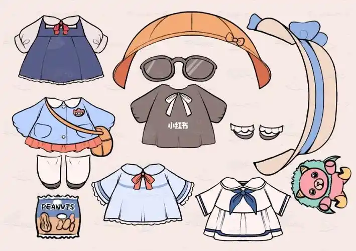 谢谢[玫瑰r]#换装纸娃娃  #procreate绘画  #绘画  #画画  #纸娃娃