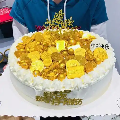 摇钱树生日蛋糕钱多多蛋糕摇钱树造型蛋糕广州同城
