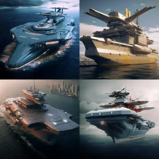 未来战争利器?ai制作的航空母舰是否真的会在未来出现?