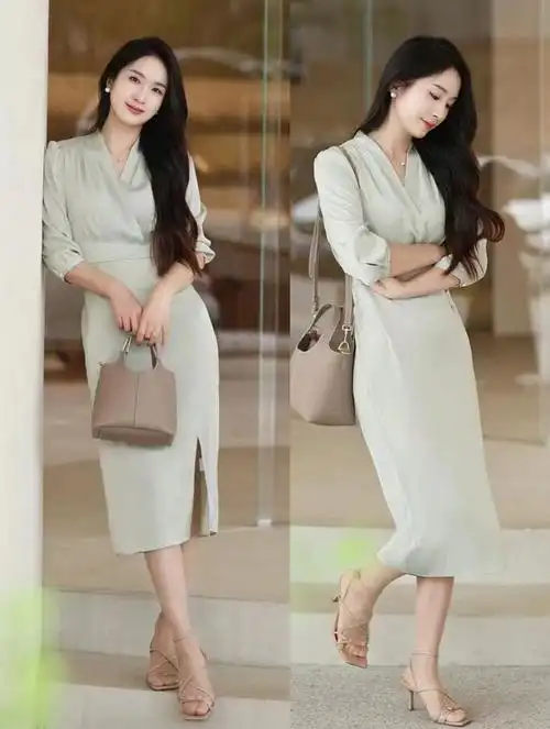 成熟女人的夏季通勤穿搭示范!优雅端庄大气,越看越显气质