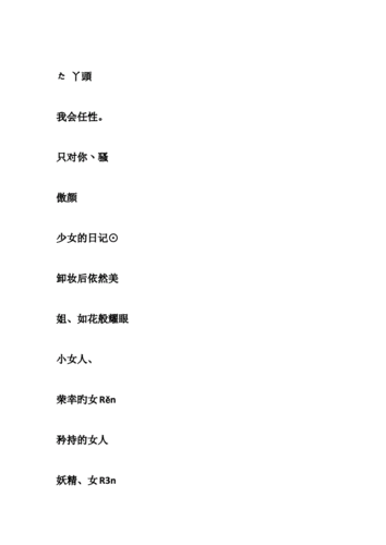 好听时尚的女孩qq名字.doc