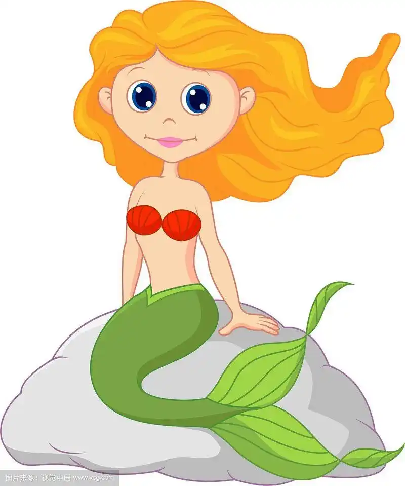 美丽的美人鱼卡通
