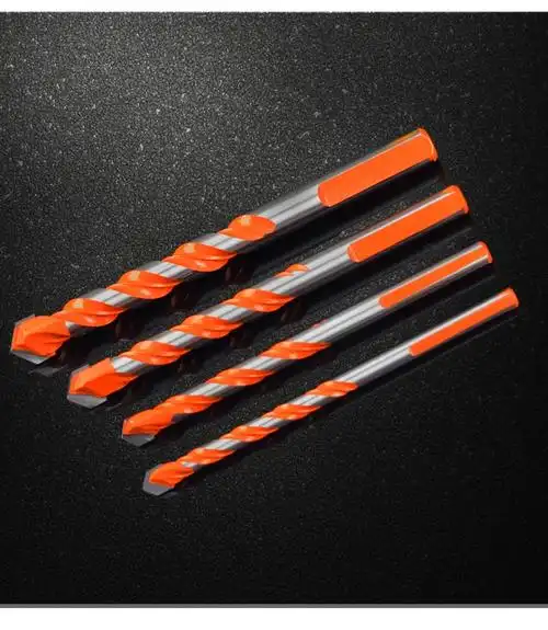 立昌瓷砖钻头打孔6mm超硬合金混凝土水泥墙三角钻多功能头霸王钻头5mm