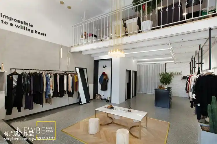 30平服装店网红店装修风格效果图