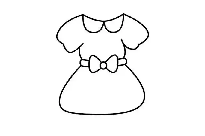 画法儿童画裙子简笔画步骤幼儿简笔画漂亮的裙子搜索裙子画法公主裙的