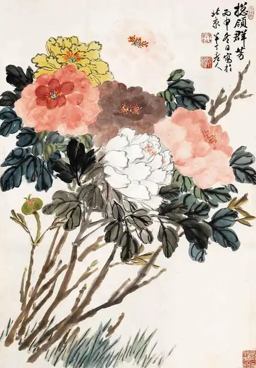 陈半丁花鸟作品欣赏-名人字画网