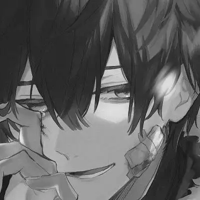 黑白男漫头 个性好看的高清黑白动画头像男_男生动漫头像_头像屋