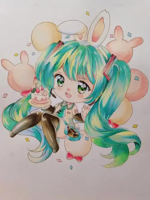 临摹的马克笔小可爱