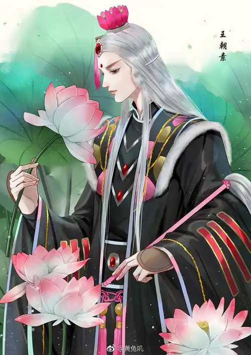 78霹雳布袋戏黄兔叽作品古风美男手绘同人手绘tv动画