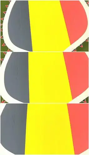 德国和比利时国旗握手图