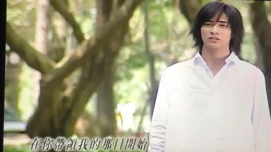 周渝民的颜是真的顶,白衬衣一穿太突出了.花泽类确实是顶尖花美男.