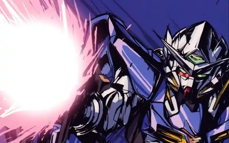 【拼装】万代 mg00q全刃式高达 模玩素组拼装流程 欧累哇刚大木!