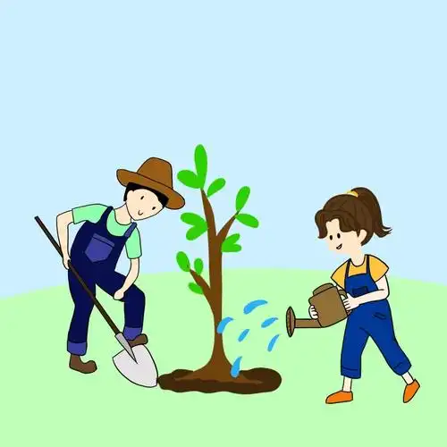 植树造林,爱护树木,让绿色充满每一个角落,让绿色流入人们心中.