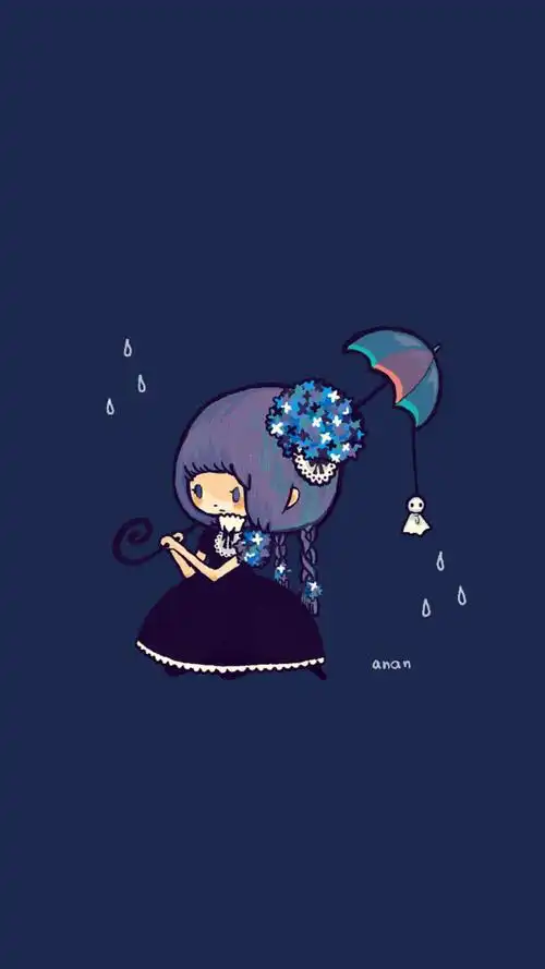 影视 女生 q版 微信 qq 微博 )女孩 韩国唯美插画手绘动漫卡通可爱