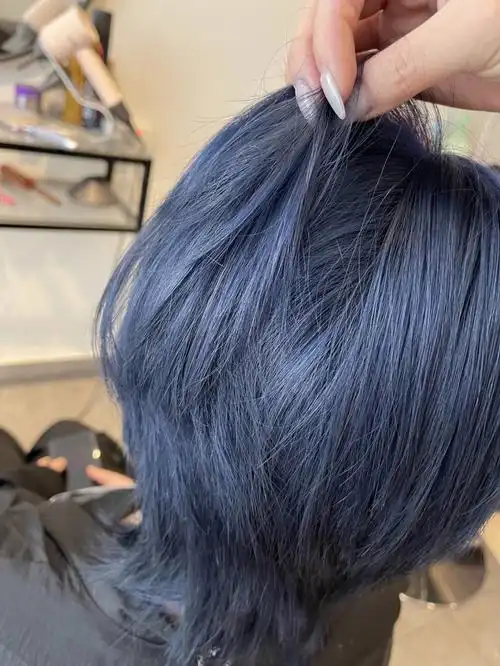 雾霾蓝发色掉色过程