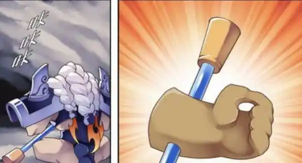 王者荣耀露娜用的金箍棒玩自己