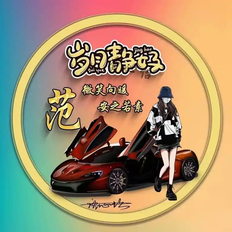 你的微信头像该换了,2023未来可期3d烫金艺术签名头像,不要错过