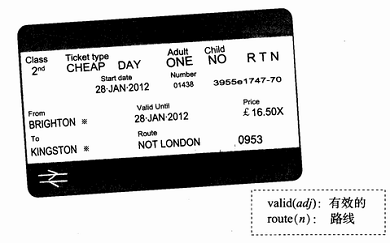 41.  the train ticket was used on ____.