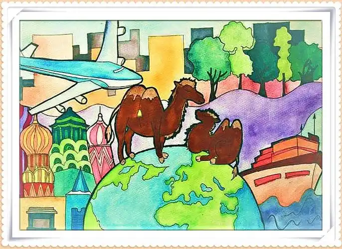 艺术实践作品展播 > 绘画 > 马克笔画《丝路话语》图文编辑:尚莉