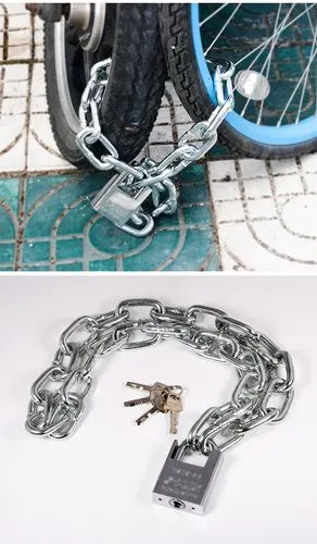 链条锁防盗链子锁防剪铁链锁三轮车自行车摩托车锁电瓶车链条挂锁锁具
