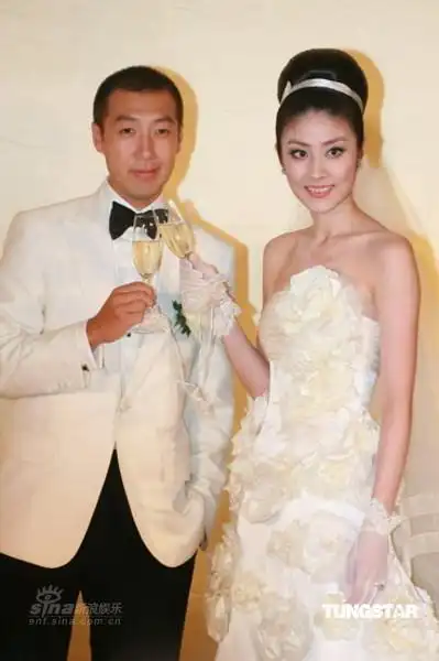 图文陈慧琳刘建浩大婚新人举杯