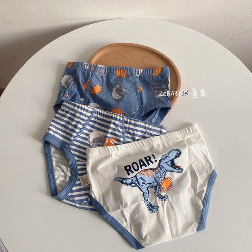 儿童内裤纯棉男童三角不夹pp宝宝中大童全棉卡通短裤小男孩三角裤