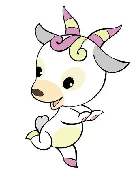 可爱卡通羊图片简单动画山羊卡通图片十二生肖羊简笔画94画在纸上的吃