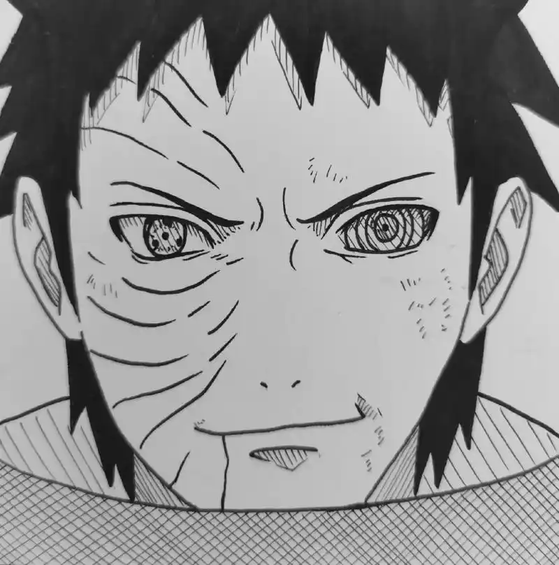 宇智波带土.五公子手绘送画活动,倒计时三 #火影忍者 #宇智 - 抖音