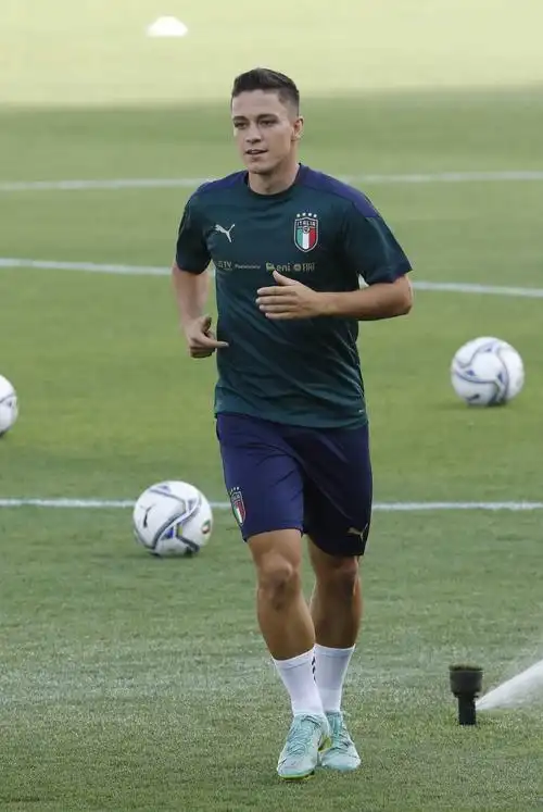 9月7日,意大利队球员拉斯帕多里在训练中.