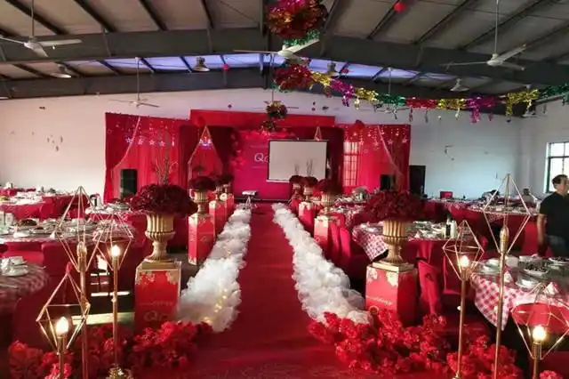 农村中式婚礼布置图片