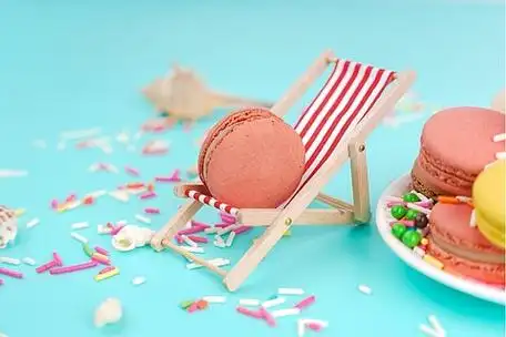 下午茶马卡龙彩色背景