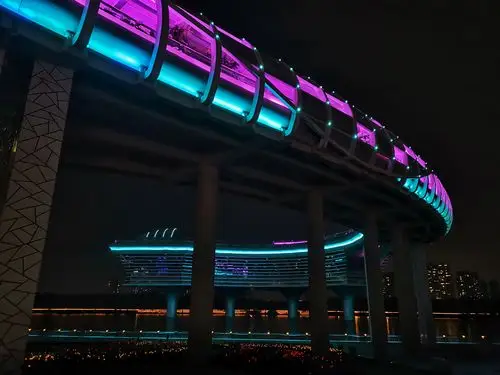 其它 顺德夜半马跑摄 写美篇  经过金凤凰广场,从扶手电梯登上金凤凰