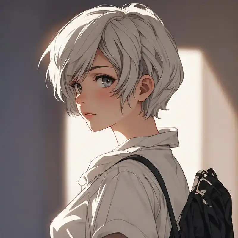 动漫风女生侧脸996996头像精选