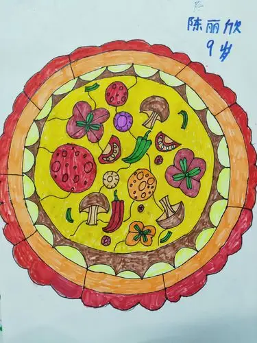 陈丽欣《披萨,装饰画》