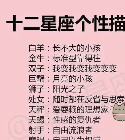 得罪12星座女生的下场,12星座喜欢的爱情模式,十二星座个性描述