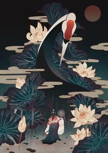 中国风插画 | 近期临摹|插画|商业插画|麻吉姥姥 - 临摹作品 - 站酷