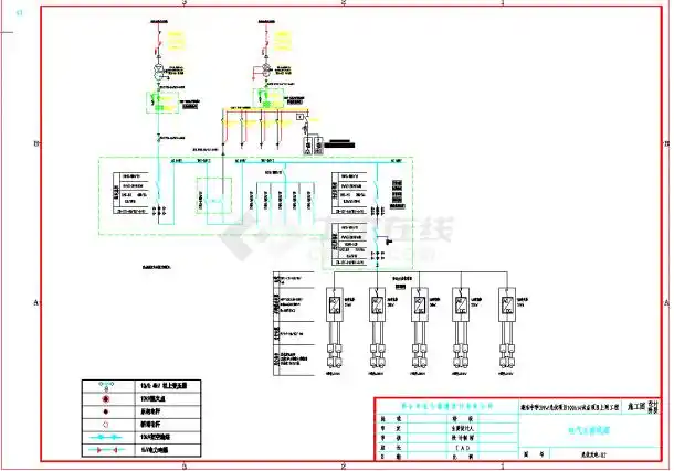 某地光伏电站并网主接线设计图纸