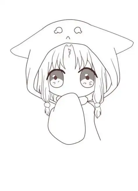 漫画女简笔画手绘时尚卡通女头像动漫人物背影简笔画女 第1页