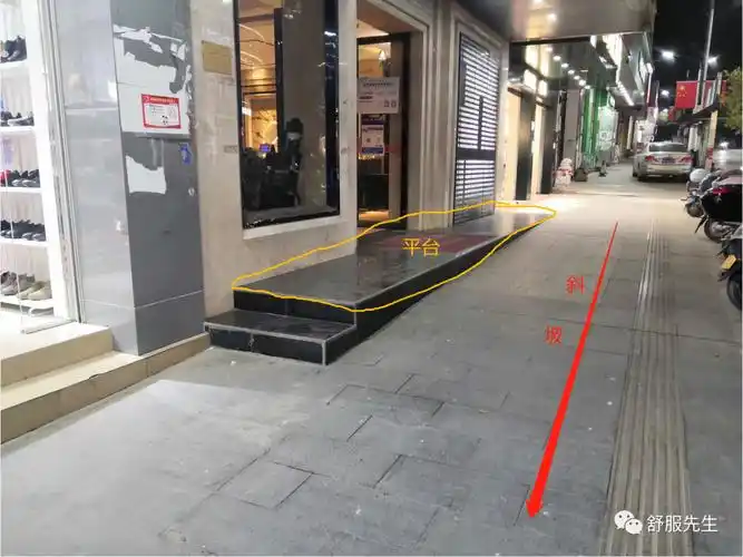 4图-2(原图)5图-1(示意图)同样是斜坡的路面(红箭),门前也做平了,可惜