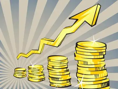 象征财富, 成功和好运.银行和金融.平面矢量卡通插图.