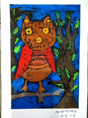 印痕之美——吹塑纸版画作品赏析