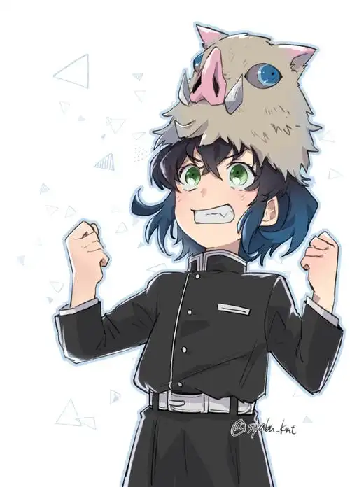 鬼灭之刃##嘴平伊之助#可爱的猪猪宝贝999999twi:syabu_kmt