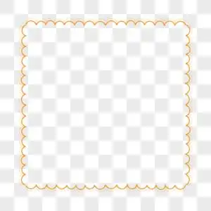 黄色波浪边框图片