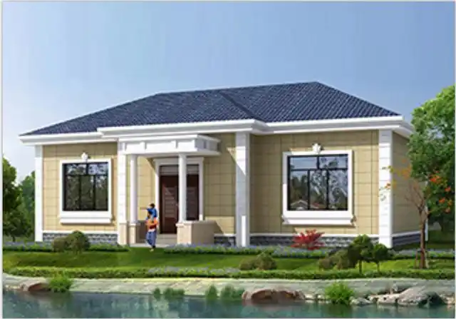 简易的一层欧式平房设计图工程造价经济清洁起来也是非常方便的