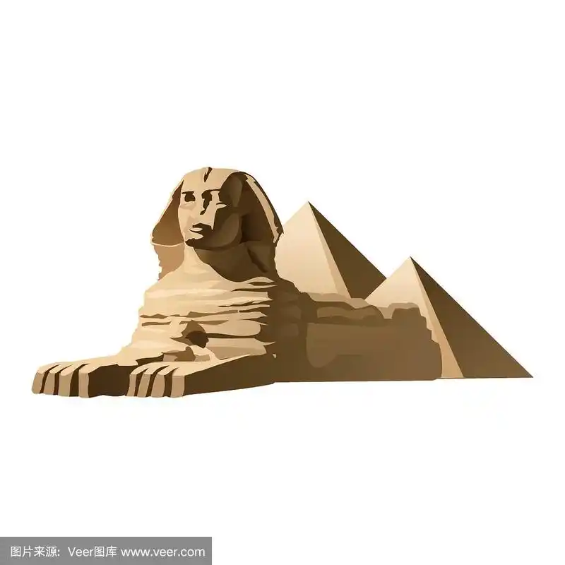 矢量插图埃及狮身人面像
