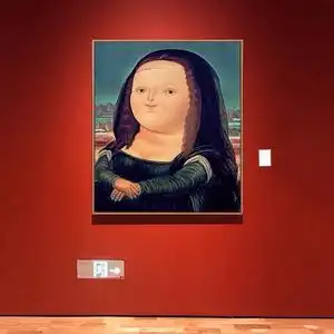 《mona lisa》现代大师抽象艺术装饰画蒙娜丽莎挂画玄关过道壁画