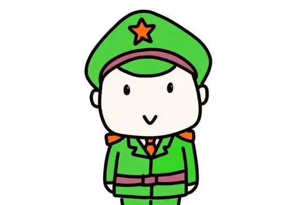士兵简笔画 士兵简笔画 打仗
