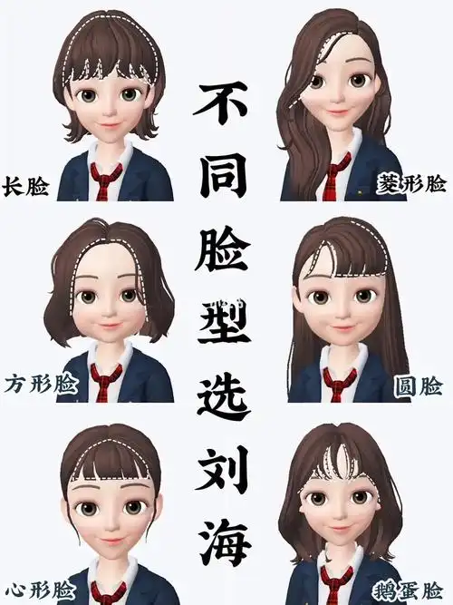 不知到刘海怎么选6030秒教你不同脸型选刘海