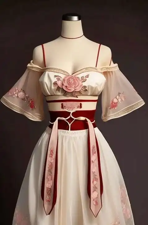 古装雪纺抹胸短裙套装.#图文伙伴计划 #汉元素 #国风古韵  - 抖音