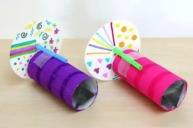 科学小制作纸筒手工做万花筒步骤图解